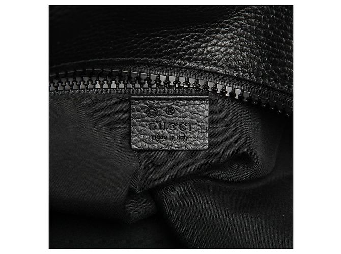 Tote Gucci in nylon GG nero con banda Web - vista 5