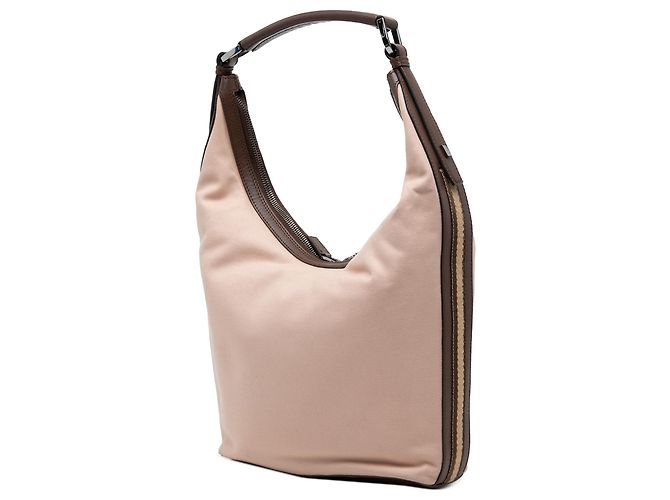 Gucci Schultertasche aus beigem Canvas - Ansicht 2