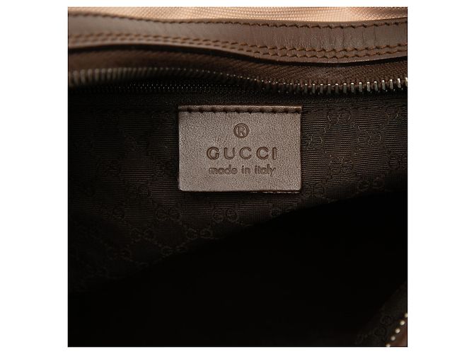 Gucci Schultertasche aus beigem Canvas - Ansicht 5