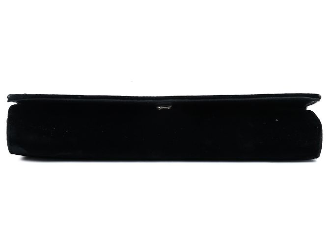 Autre Marque Borsa crossbody in velluto nero con cristalli Saint Laurent - vista 3