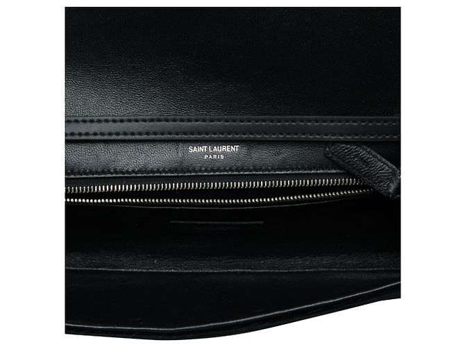 Autre Marque Borsa crossbody in velluto nero con cristalli Saint Laurent - vista 4