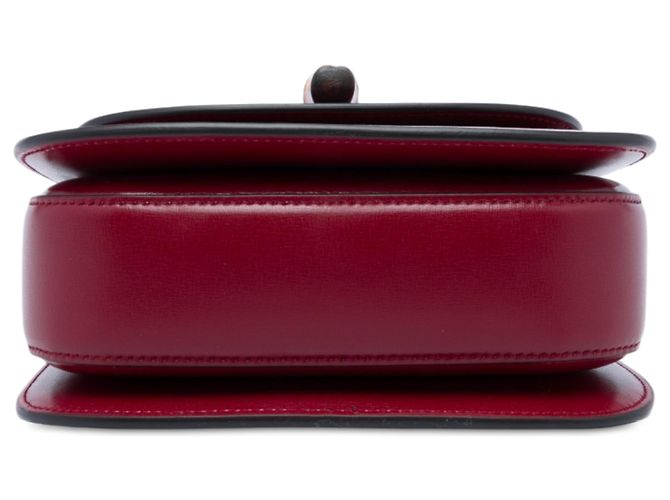Bamboo Bolsa Gucci Red Mini Calfskin Web 1947 com alça de bambou Vermelho Bordeaux - vista 3