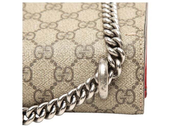 Borsa a tracolla Gucci Dionysus Medium GG Supreme Beige - vista 6