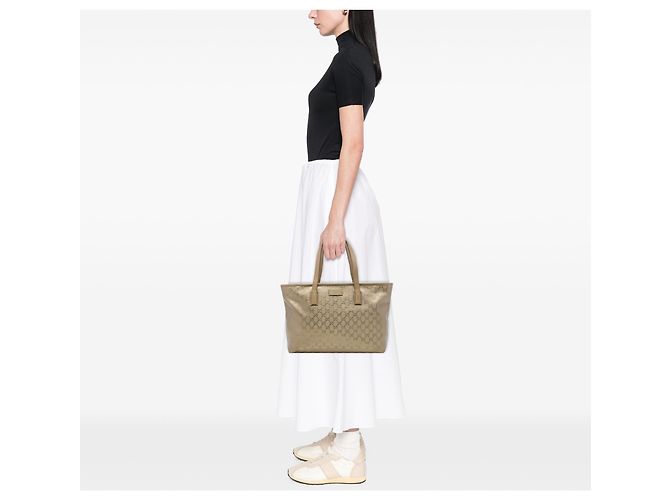 Tote Gucci Gold Medium GG Imprime D'oro - vista 6