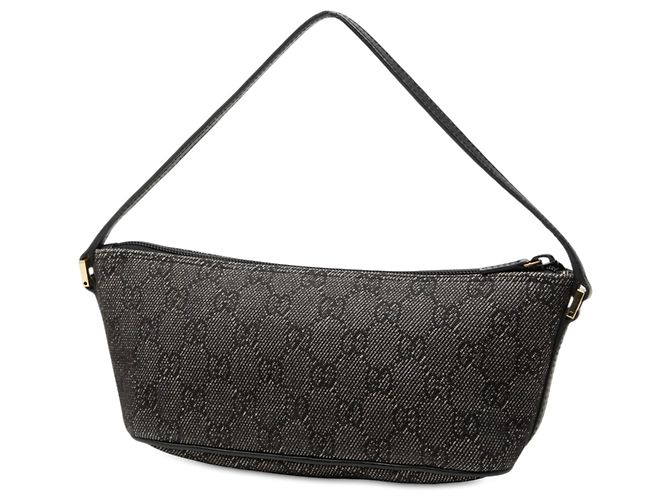 Gucci Gray GG Denim Boat Castaño Gris antracita - vista 2