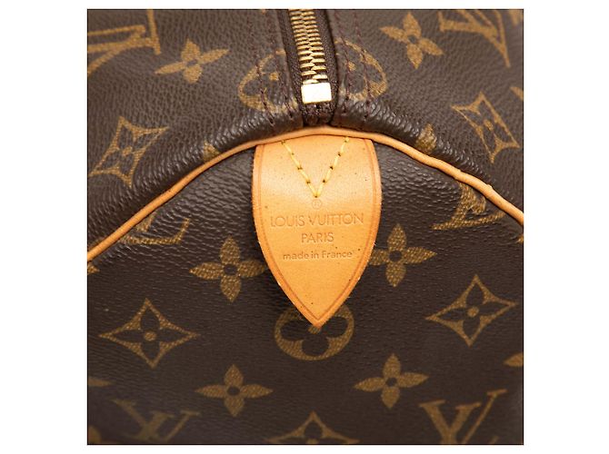 Louis Vuitton Brown Monogram Speedy 35 Castaño - vista 5