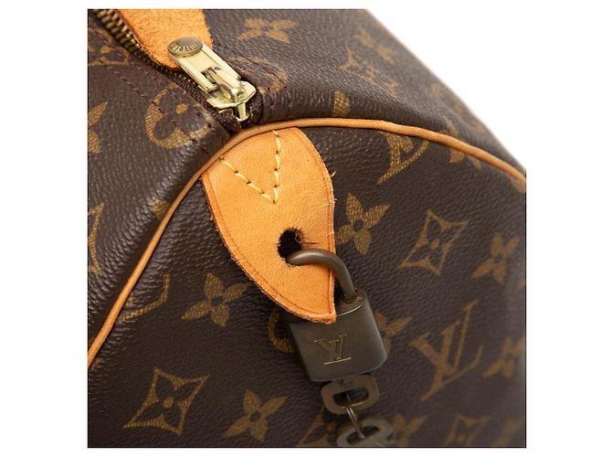 Louis Vuitton Brown Monogram Speedy 35 Castaño - vista 6