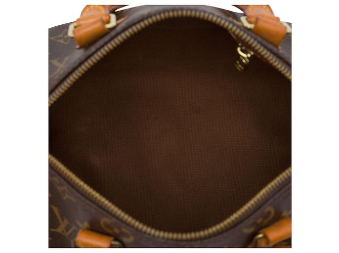 Louis Vuitton Brown Monogram Speedy Bandouliere 25 Marrone - vista 4