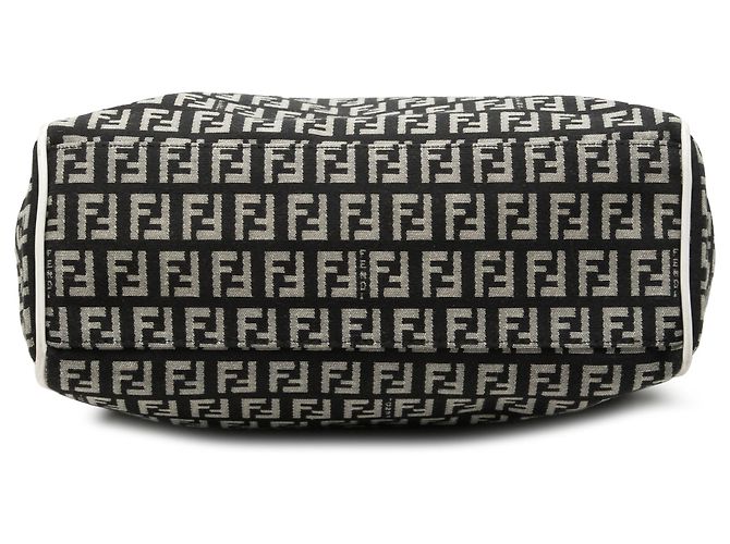 Fendi Tote aus schwarzem Zucchino-Canvas - Ansicht 3
