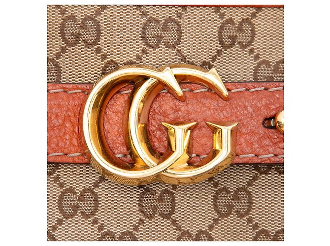 Gucci Running Tote aus beigem GG Canvas - Ansicht 5