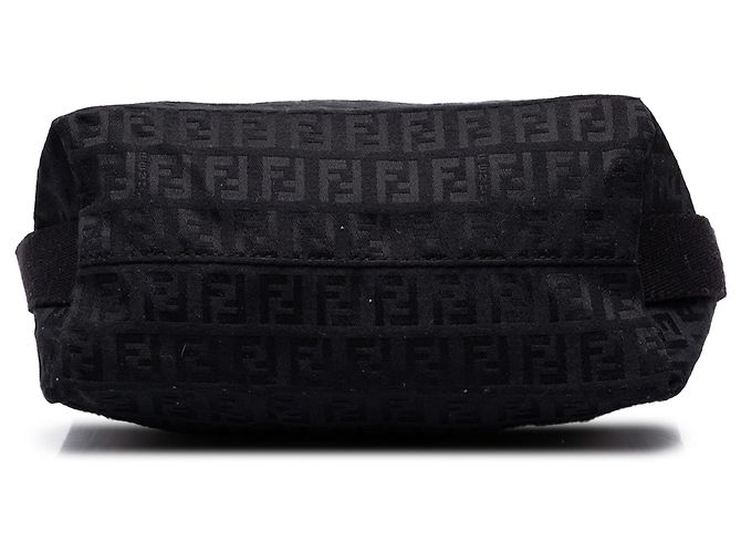 Fendi Borsa a Tracolla Piccola Zucchino Canvas Nera Nero - vista 3