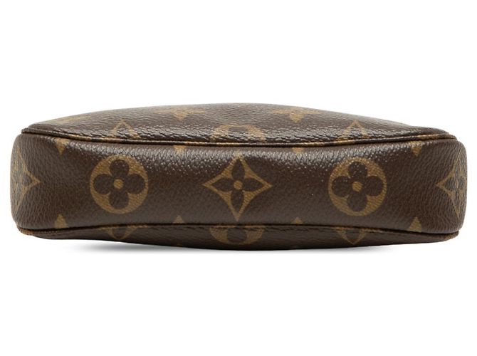 Louis Vuitton Brown Monogram Mini Pochette Accessoires Marrone - vista 3
