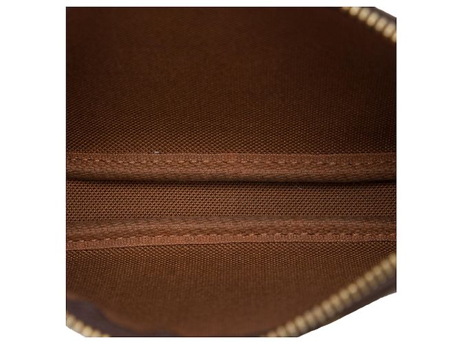 Louis Vuitton Brown Monogram Mini Pochette Accessoires Castaño - vista 4