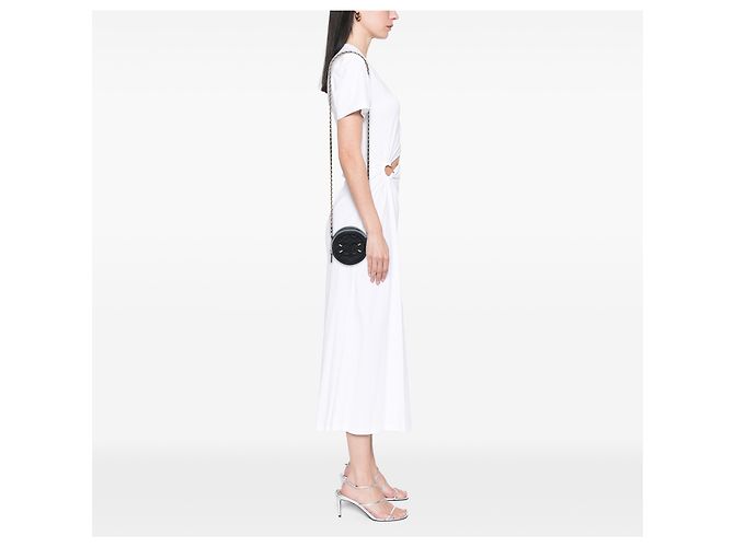 Chanel Black Caviar CC Filigree Runde Clutch mit Kette Schwarz - Ansicht 6