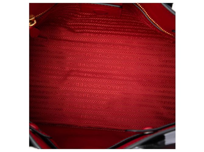Borsa Satchel Prada Bibliotheque in vitello City nero - vista 4