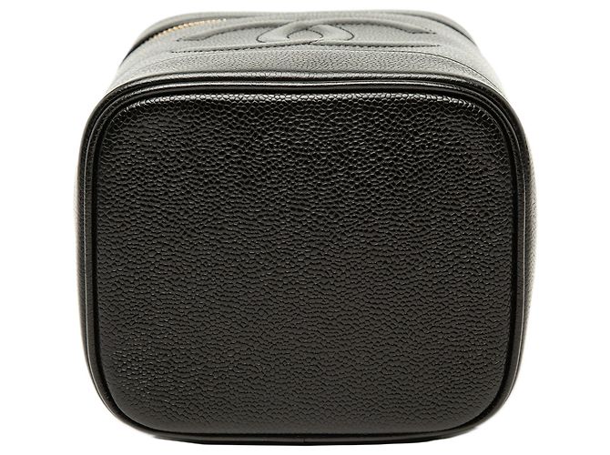 Estuche de maquillaje Chanel Black CC Caviar Vanity Case Negro - vista 3