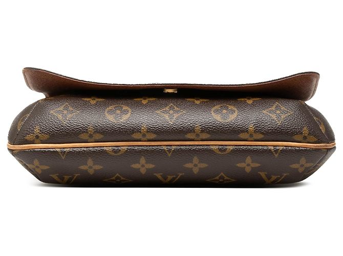 Louis Vuitton Brown Monogram Musette Tango Long Strap Castaño - vista 3