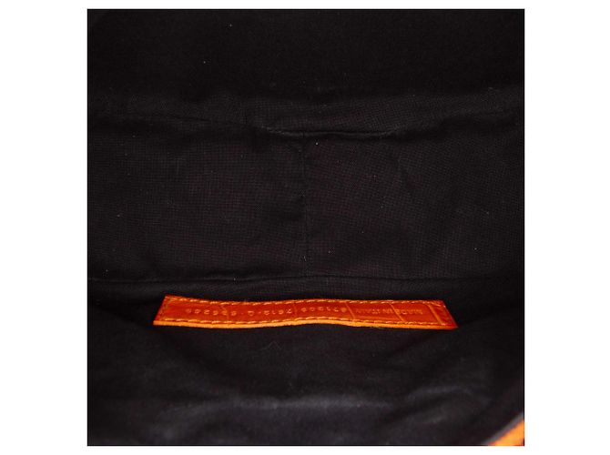 Balenciaga Orange Croc Embossed Leather Motocross Le Cagole XS Arancione - vista 4