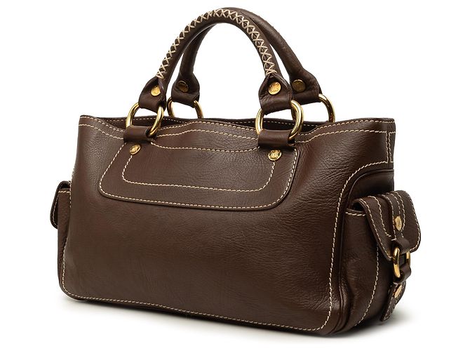 Céline Borsa a mano Boogie in pelle marrone Celine Marrone scuro - vista 2
