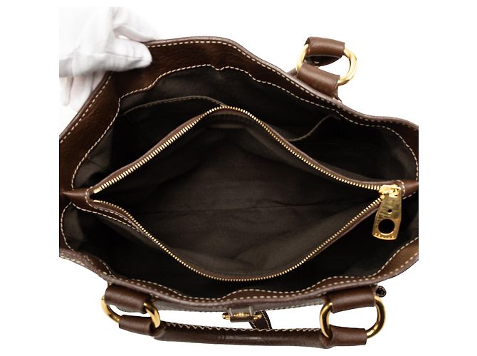 Céline Borsa a mano Boogie in pelle marrone Celine Marrone scuro - vista 4