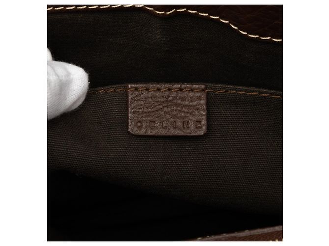Céline Borsa a mano Boogie in pelle marrone Celine Marrone scuro - vista 5