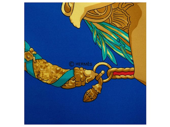 Foulard di seta Hermès Blue Hommage A Charles Garnier 90 - vista 6