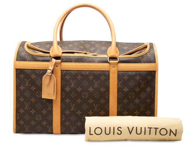Louis Vuitton Brown Monogram Sac Chien Pet Carrier 50 Braun - Ansicht 7