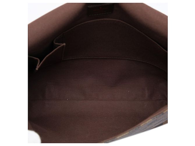 Louis Vuitton Brown Damier Ebene Brooklyn MM Castaño - vista 4