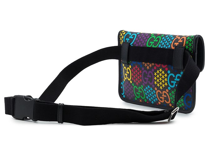 Gucci Black GG Supreme Psychedelic Gürteltasche - Ansicht 2
