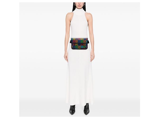 Gucci Black GG Supreme Psychedelic Gürteltasche - Ansicht 6