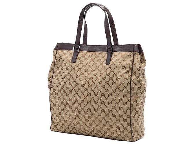 Tote Gucci in tela GG beige - vista 2