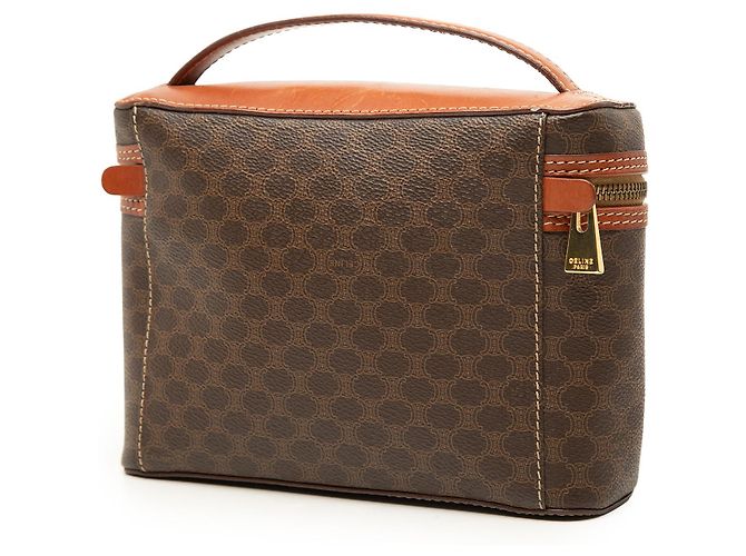 Céline Borsa beauty Celine Brown Macadam Coated Canvas Marrone - vista 2