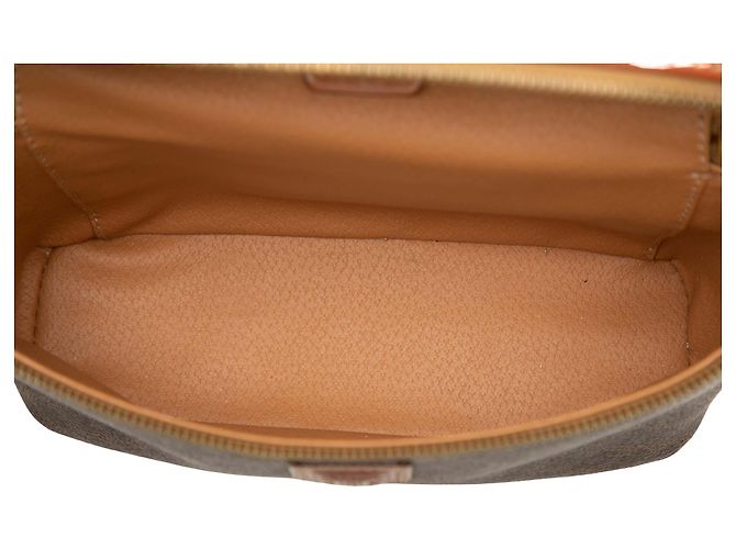 Céline Borsa beauty Celine Brown Macadam Coated Canvas Marrone - vista 4