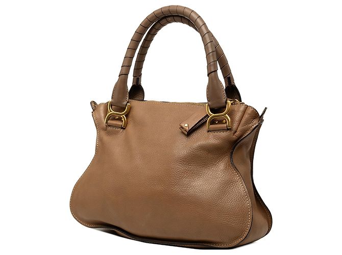 Bolso Satchel Marcie Chloé de cuero marrón tamaño Medium Castaño Marrón claro - vista 2