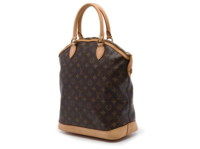 Louis Vuitton Brown Monogram Lockit Vertical Castaño - vista 2
