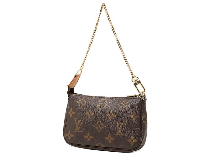 Louis Vuitton Brown Monogram Mini Pochette Accessoires Marron - vue 2