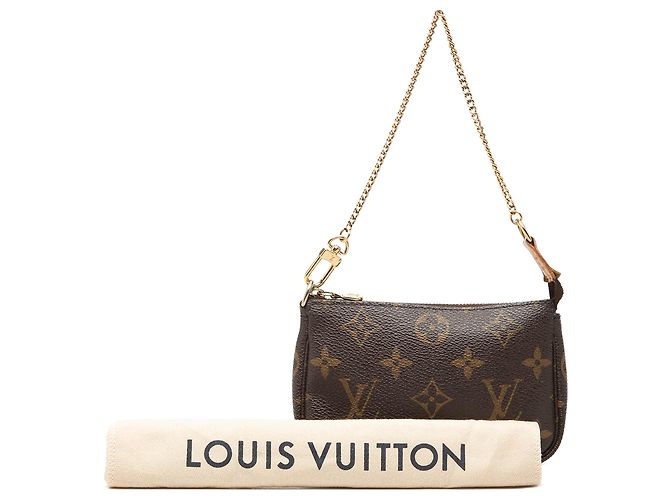 Louis Vuitton Brown Monogram Mini Pochette Accessoires Marron - vue 7