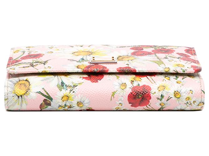 Borsa Dolce & Gabbana Pink Mini Leather Floral Von Miss Sicily Satchel Rosa - vista 3