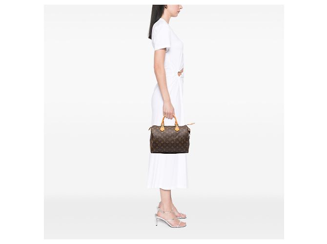 Louis Vuitton Brown Monogram Speedy 30 Marron - vue 8