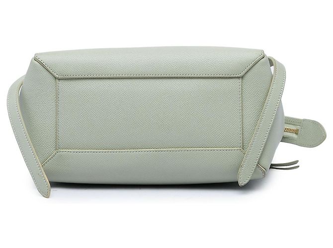 Belt Bag Céline Celine Mini Gürteltasche aus grünem genarbtem Kalbsleder - Ansicht 3