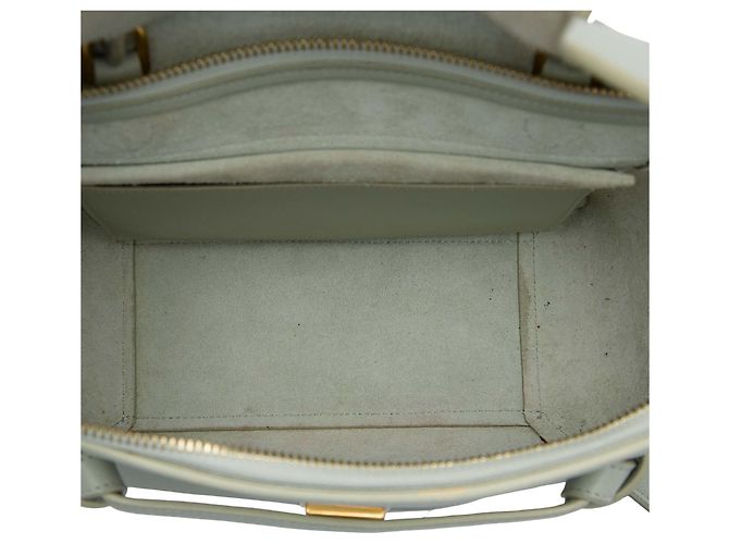 Belt Bag Céline Celine Mini Gürteltasche aus grünem genarbtem Kalbsleder - Ansicht 4