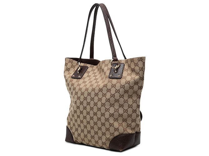 Gucci Beige GG Canvas GG Charm Tote - Ansicht 2