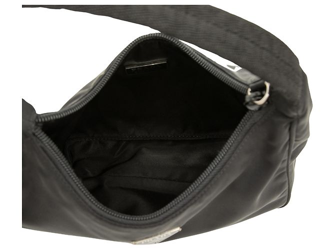 Bolsa de Ombro Prada Mini Tessuto Sport Preta Preto - vista 4