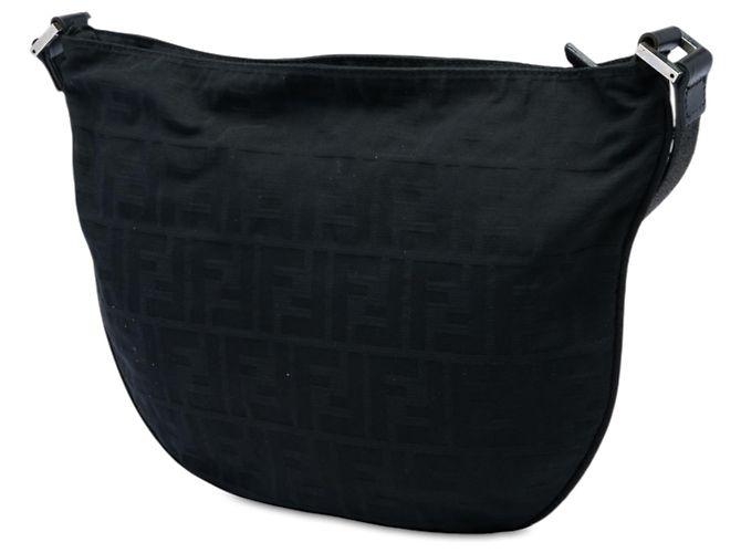 Borsa Hobo Fendi Zucca in nylon nero - vista 2