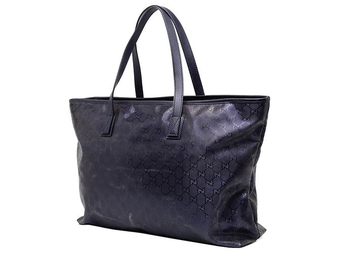 Tote Gucci Blu Large Stampa GG Blu navy - vista 2