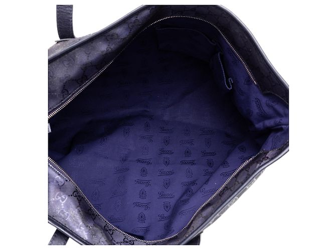 Tote Gucci Blu Large Stampa GG Blu navy - vista 4