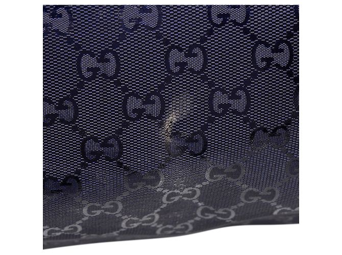 Tote Gucci Blu Large Stampa GG Blu navy - vista 6