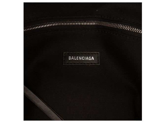 Borsa Secchiello Balenciaga Wave M in Tela Bianca Bianco - vista 5