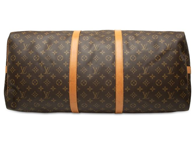 Louis Vuitton Brown Monogram Keepall Bandouliere 60 Marrone - vista 3