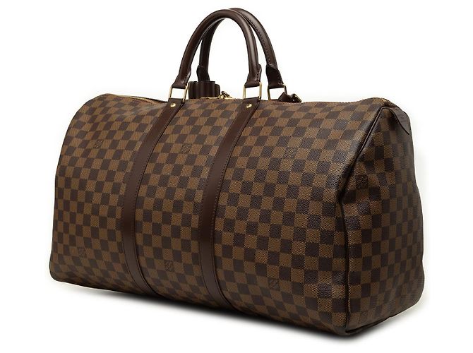 Louis Vuitton Brown Damier Ebene Keepall 50 Marrom - vista 2